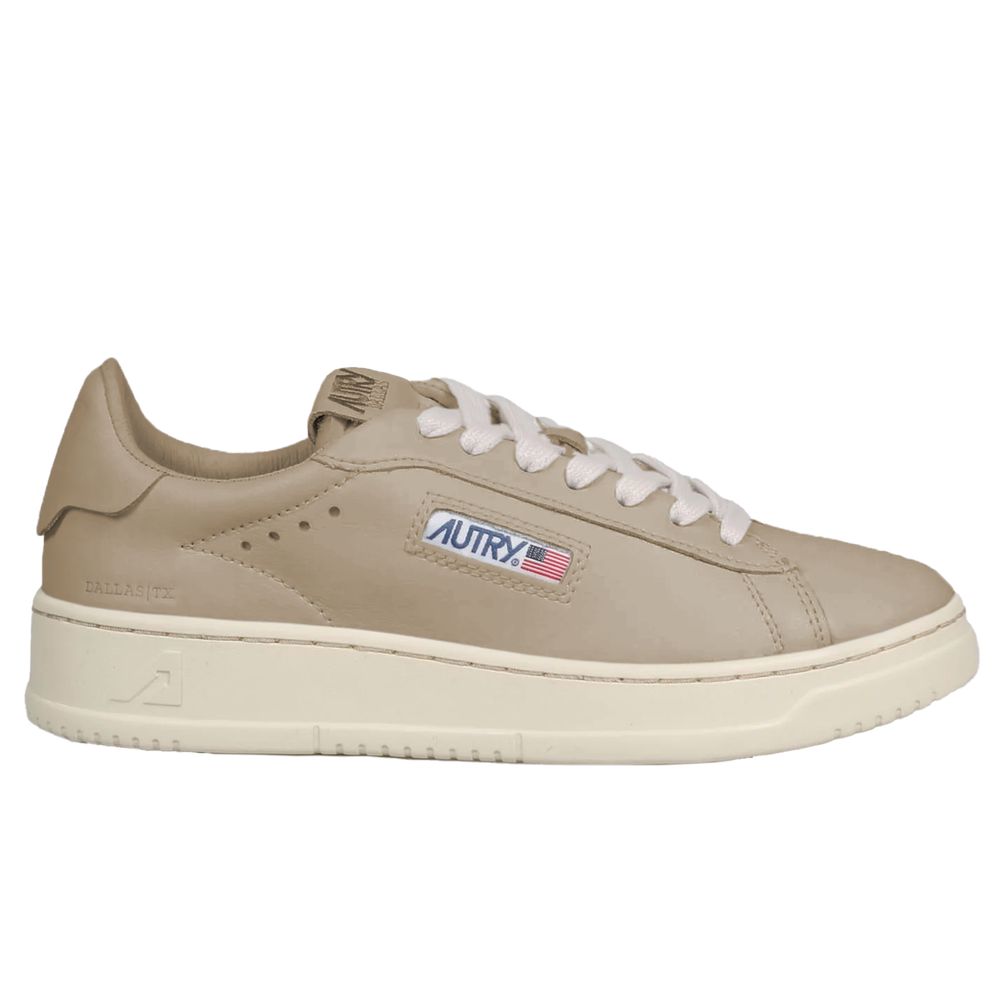 Autry Beige Leather Di Capra Sneaker/EU43/US10/Beige