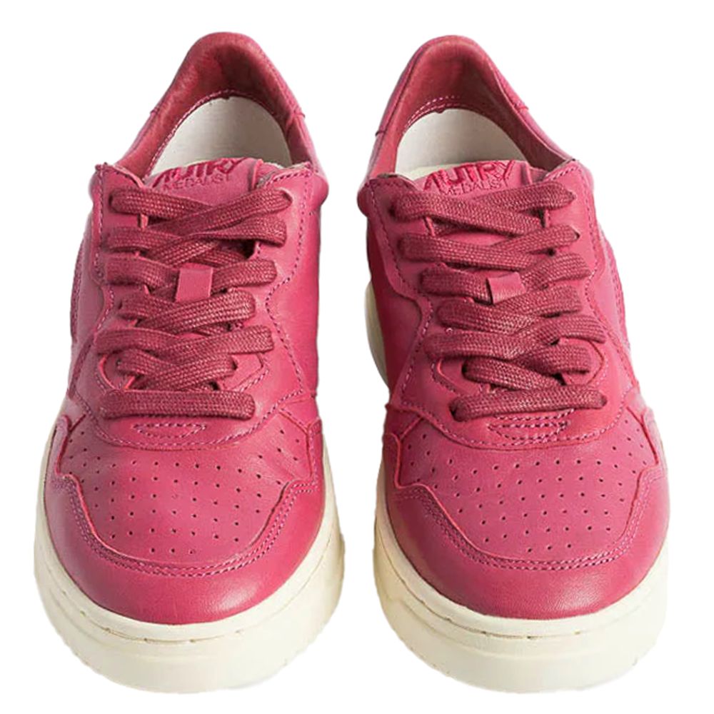 Autry Fuchsia Leather Di Capra Sneaker/EU38/US8/Fuchsia