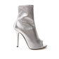 Giuseppe Zanotti Silver Leather Boot/EU38/US8/Silver