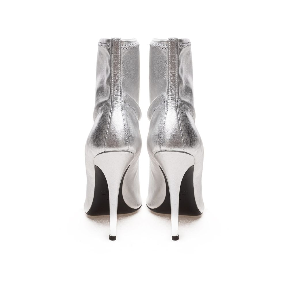 Giuseppe Zanotti Silver Leather Boot/EU38/US8/Silver