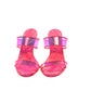 Christian Louboutin Christian Louboutin Just Loubi 85 Neon Fluoro Hot Pink Strappy High Heel Mules/EU38/US8/Pink