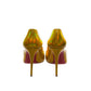 Christian Louboutin Hot Chick 100 Yellow Mirrored Patent Leather High Heel Pumps/EU37/US7/Yellow