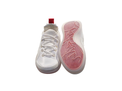 Christian Louboutin Christian Louboutin Arpoador Donna Flat White Laceup Suede Sneakers/EU39.5/US9.5/White