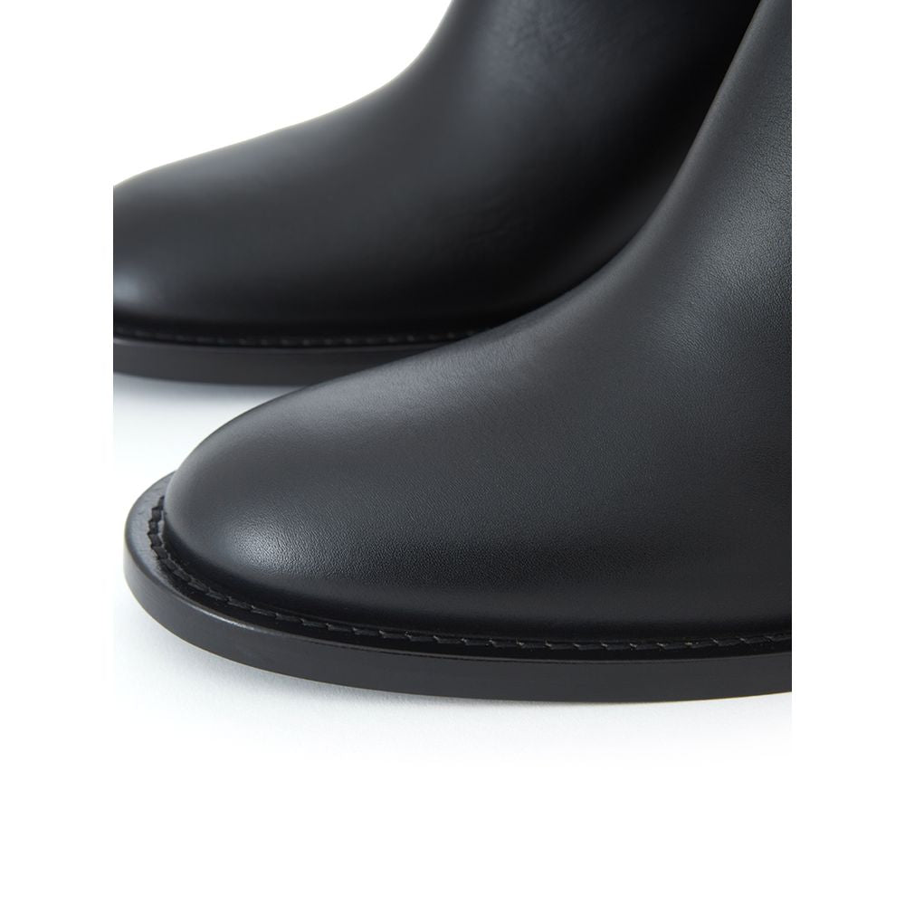 Burberry Black Leather Boot/EU39/US9/Black