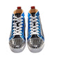 Christian Louboutin Christian Louboutin Louis Spikes Orlato Flat Multi Coloured Leather High Top Sneakers/EU41.5/US8.5/Multicolor