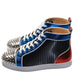 Christian Louboutin Christian Louboutin Louis Spikes Orlato Flat Multi Coloured Leather High Top Sneakers/EU41.5/US8.5/Multicolor