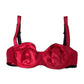 Dolce & Gabbana Dolce & Gabbana Bordeaux Silk Stretch Balconcino Bra Underwear/IT1 | XS/Bordeaux