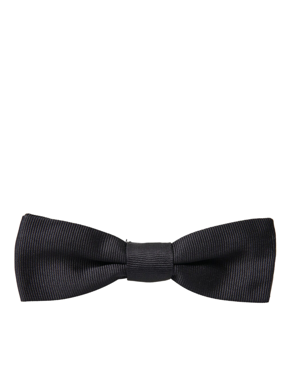 Dolce &amp; Gabbana Dolce &amp; Gabbana Black Silk Adjustable Neck Men Bow Tie/Black
