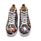 Christian Louboutin Christian Louboutin Louis Orlato Flat Crepe Satin Multicolour Limited edition Dr Bored Print High Top Sneakers/EU40.5/US7.5/Multicolor