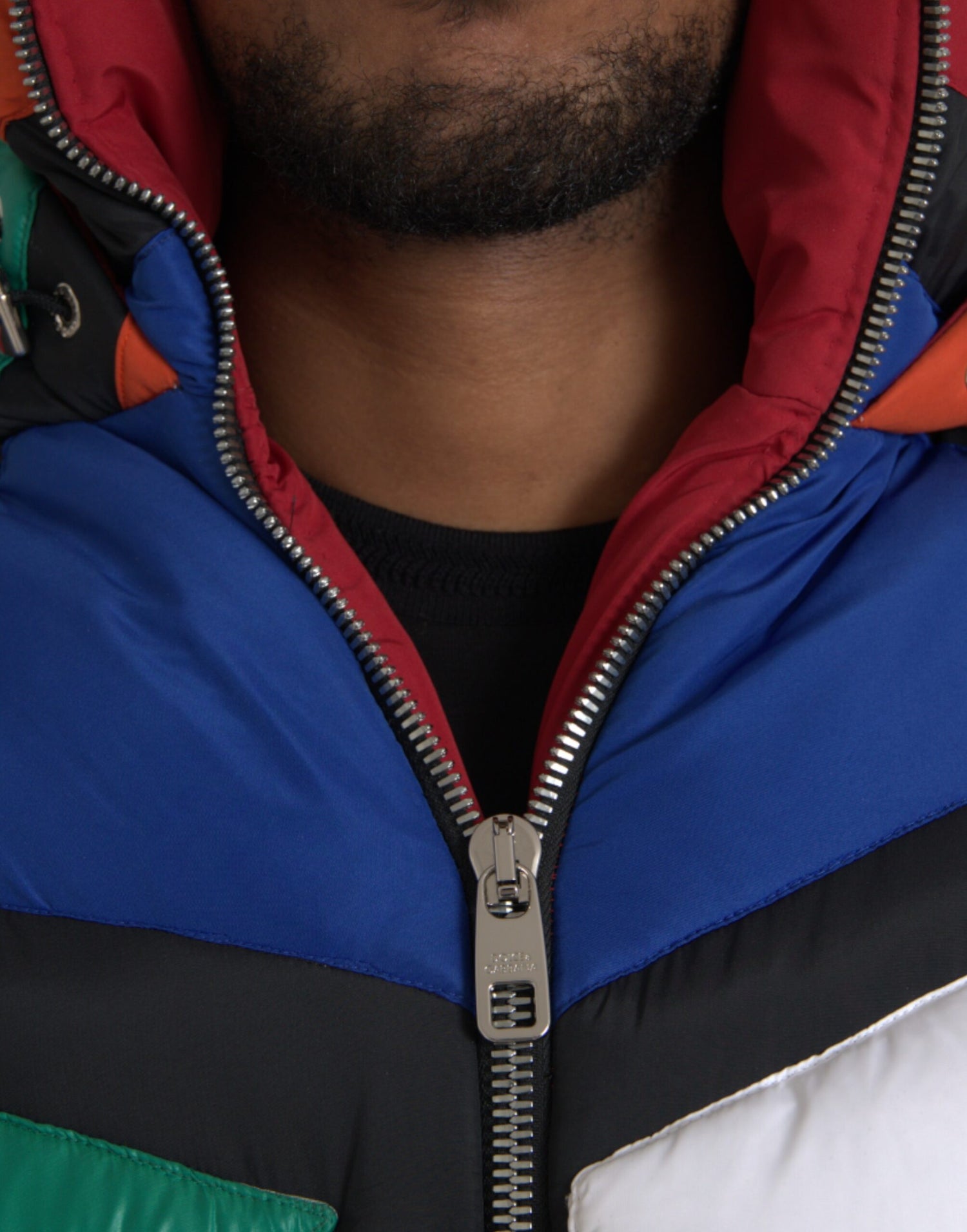 Dolce &amp; Gabbana Multicolor Quilted Hooded Puffer Jacket/IT52 | XL/Multicolor