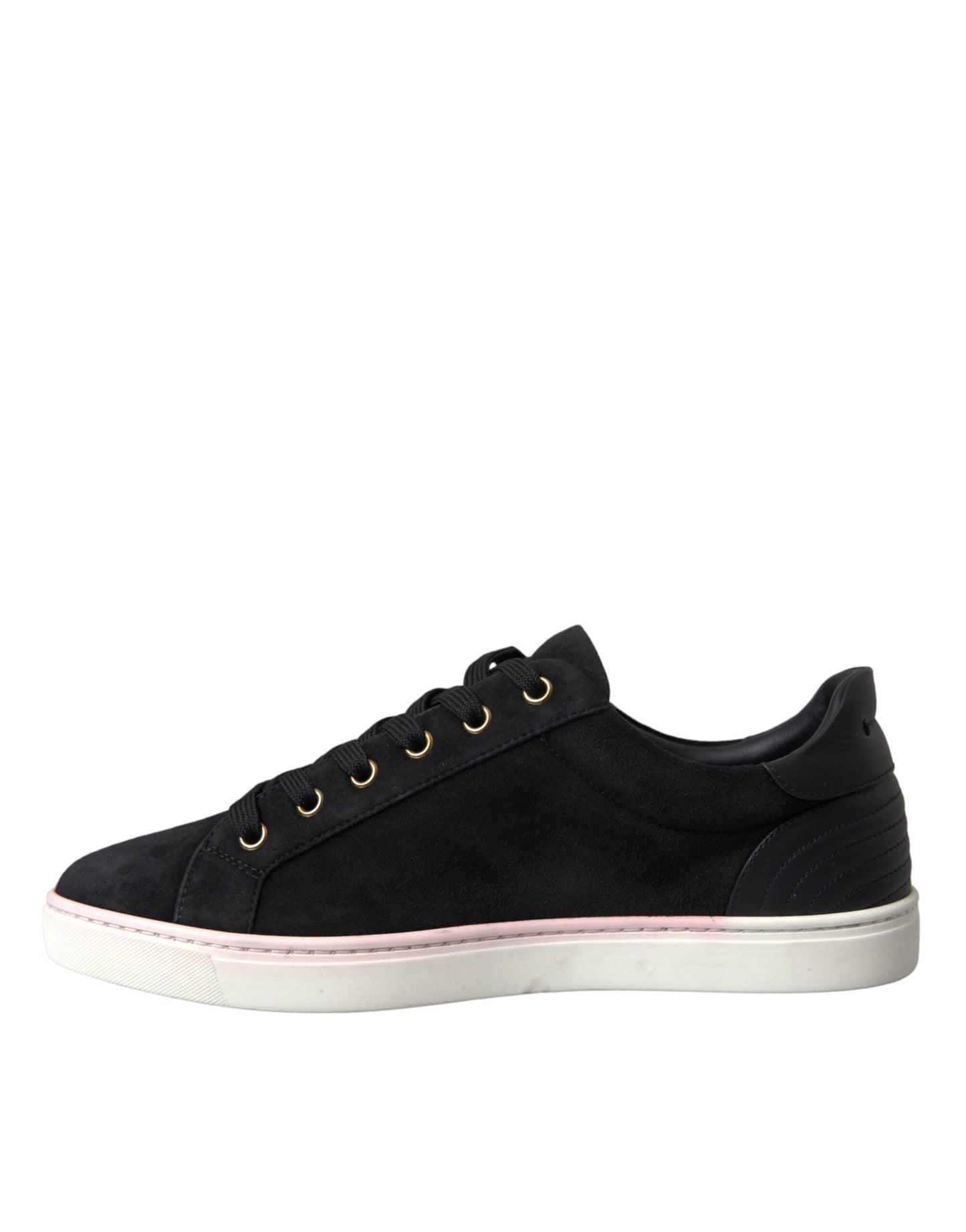 Dolce & Gabbana Dolce & Gabbana Black Suede Leather Men Low Top Sneakers Men Shoes/EU42.5/US9.5/Black