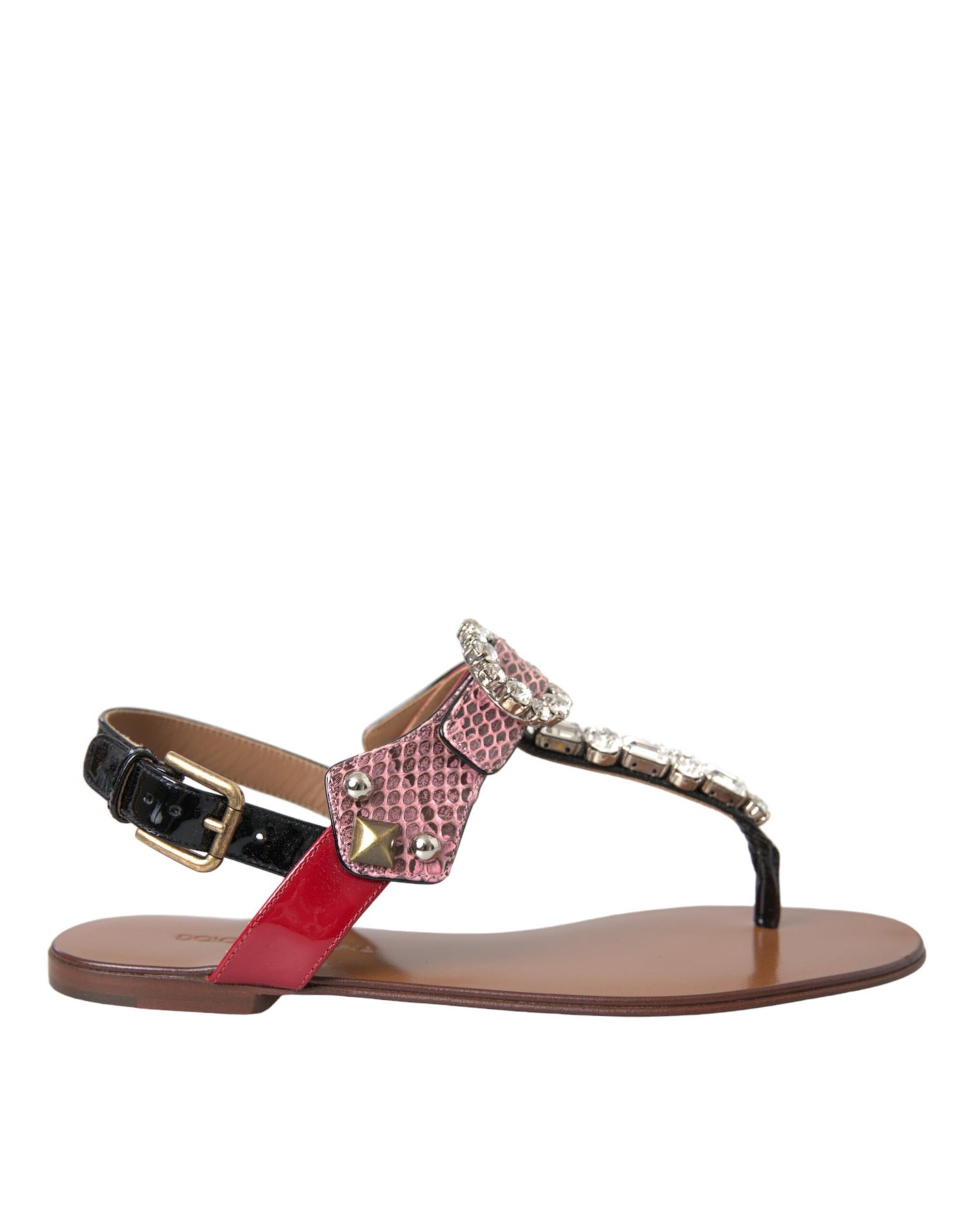 Dolce &amp; Gabbana Dolce &amp; Gabbana Multicolor Crystal Sandals Flip Flops Shoes/EU36/US5.5/Multicolor