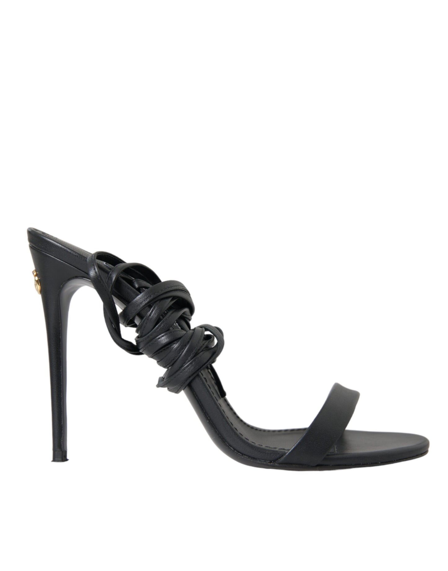 Dolce & Gabbana Dolce & Gabbana Black Suede Strap Sandals Stilettos Shoes/EU37/US6.5/Black