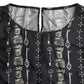 Dolce & Gabbana Dolce & Gabbana Black Key Castle Print Silk Blouse T-shirt/IT42|M/Black