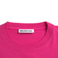 Balenciaga Balenciaga Pink Cotton Crew Neck Short Sleeves Tee T-shirt/S/Pink