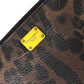 Dolce & Gabbana Dolce & Gabbana Brown Leopard Leather DG Zip Around Continental Wallet/Brown