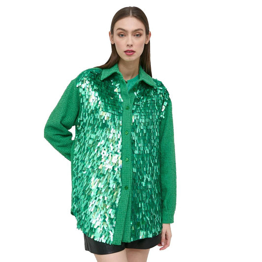 PINKO Green Cotton Shirt/L/Green