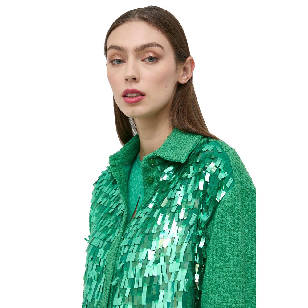 PINKO Green Cotton Shirt/L/Green