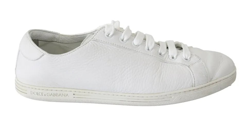 Dolce & Gabbana Dolce & Gabbana White Saint Tropez Lace Up Men Sneakers Men Shoes/EU40/US7/White