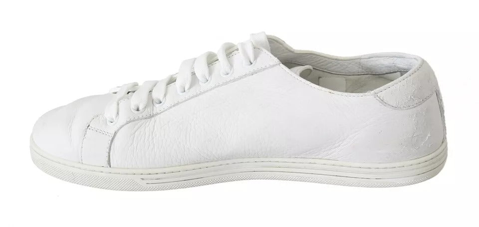 Dolce & Gabbana Dolce & Gabbana White Saint Tropez Lace Up Men Sneakers Men Shoes/EU40/US7/White