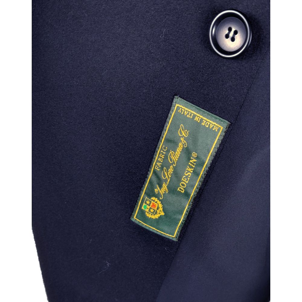 Made in Italy Blue Wool Vergine Suits &amp; Blazer/IT44|L/Blue