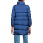 Love Moschino Chic Long Down Jacket with Logo Detail/IT46 | L/Blue