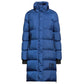 Love Moschino Chic Long Down Jacket with Logo Detail/IT46 | L/Blue