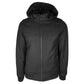 Made in Italy Made in Italy Elegant Men's Wool-Cashmere Hooded Jacket/IT46 | S/Black