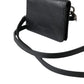 Dolce & Gabbana Dolce & Gabbana Black Leather Bifold Sling Women Card Holder Purse Wallet/Black