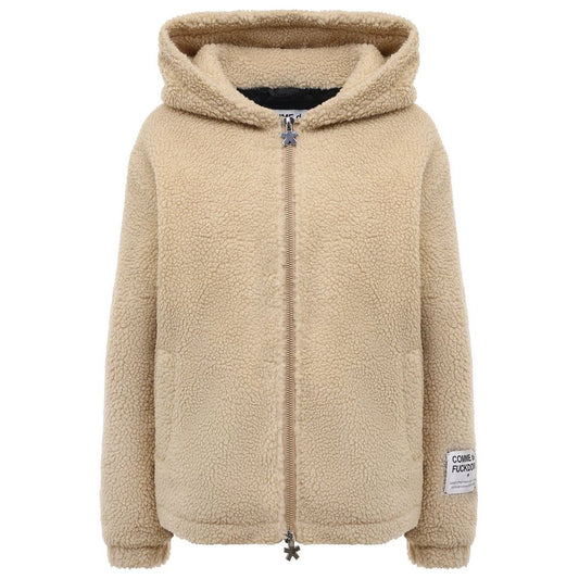 Comme Des Fuckdown Beige Polyester Jackets & Coat/XS/Beige