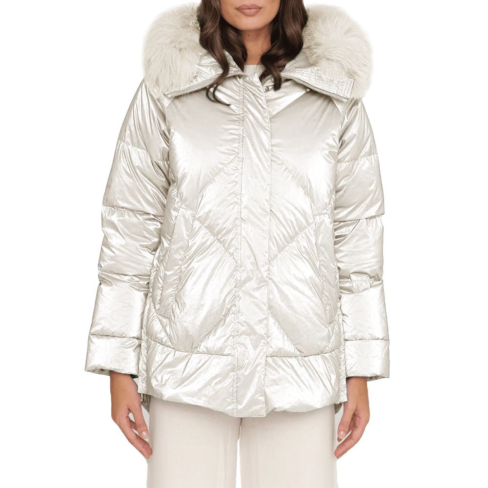 People Of Shibuya White Polyester Jackets &amp; Coat/IT38|XS/White
