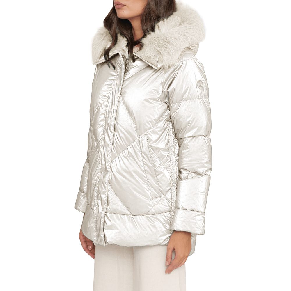 People Of Shibuya White Polyester Jackets &amp; Coat/IT38|XS/White