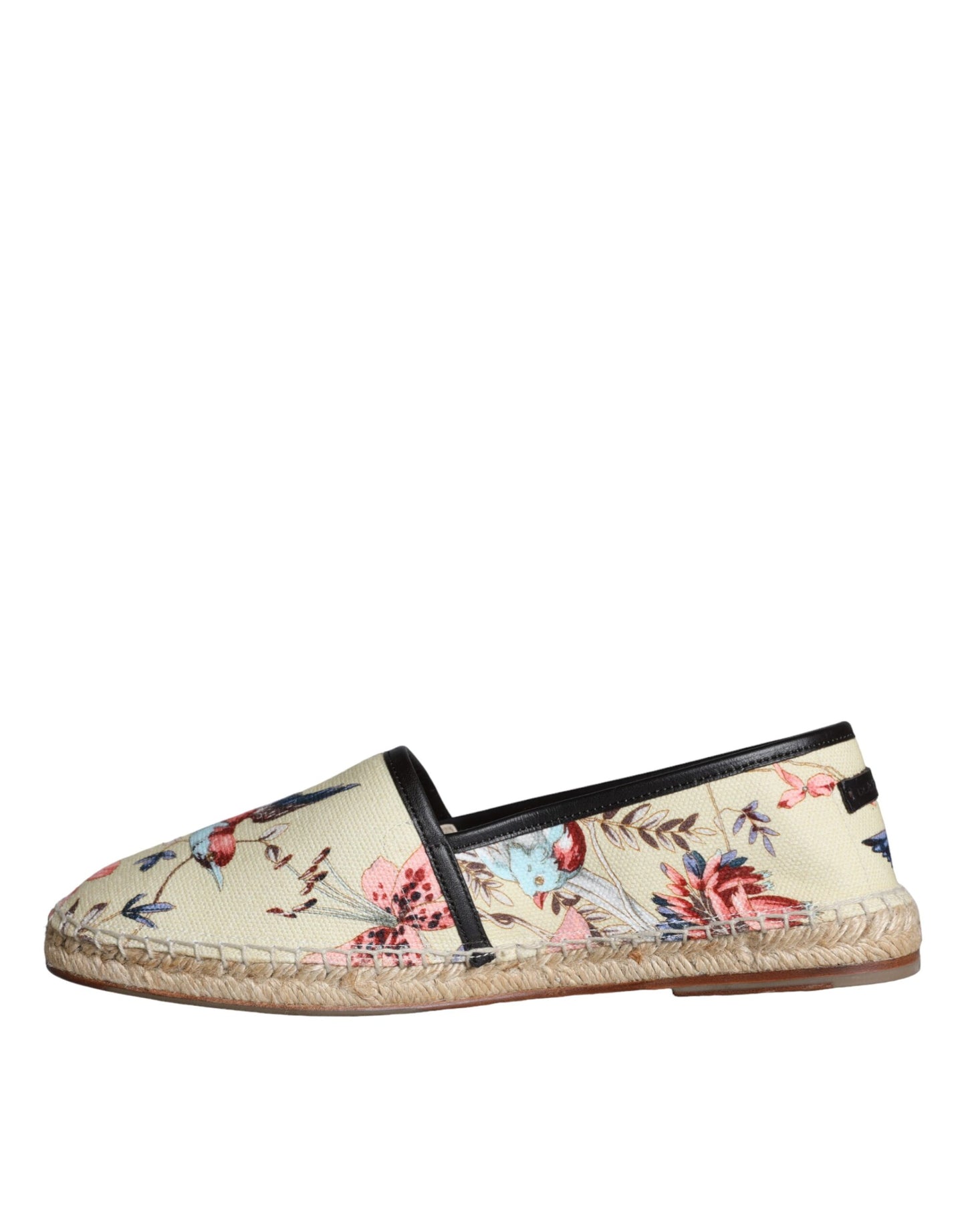 Dolce & Gabbana Dolce & Gabbana Beige Floral Canvas Espadrilles Slip On Shoes/EU41/US8/Beige