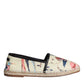 Dolce & Gabbana Dolce & Gabbana Beige Floral Canvas Espadrilles Slip On Shoes/EU41/US8/Beige