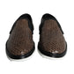 Dolce & Gabbana Brown Black Leather Weaved Men Loafers Shoes/EU39.5/US6.5/Black and Brown