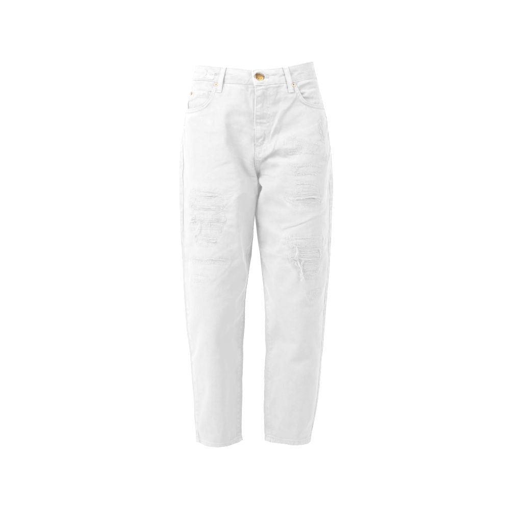 PINKO White Cotton Jeans &amp; Pant/W28/White