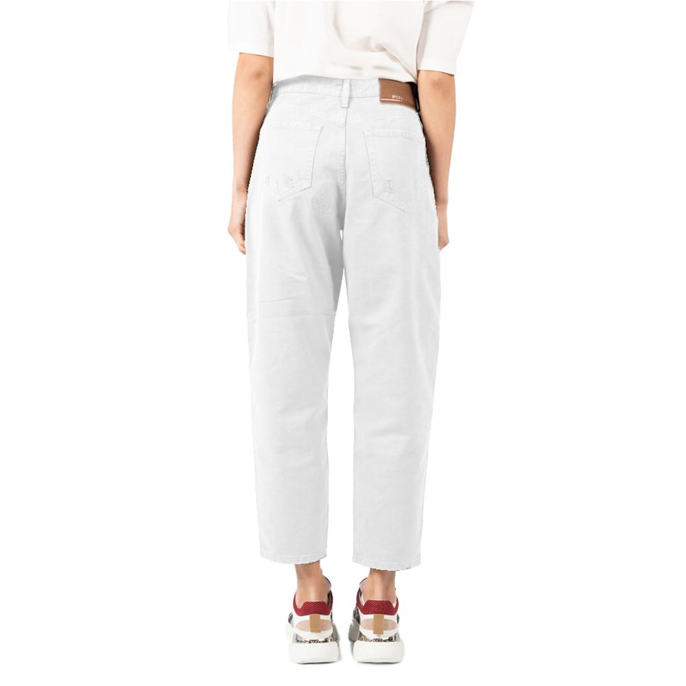 PINKO White Cotton Jeans &amp; Pant/W28/White