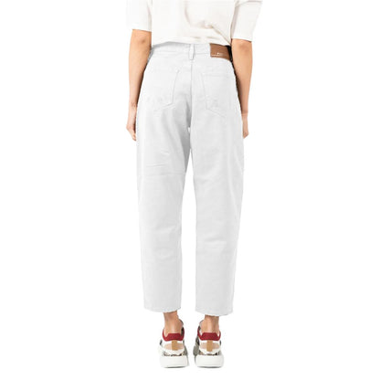 PINKO White Cotton Jeans &amp; Pant/W28/White