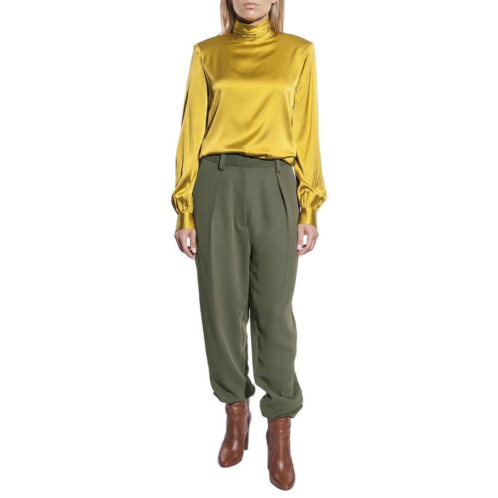 PINKO Green Polyester Jeans &amp; Pant/IT42|M/Green