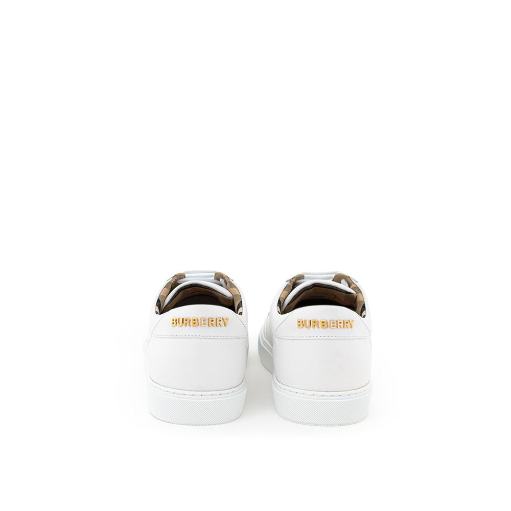 Burberry Burberry White Leather Sneaker/EU40/US10/White