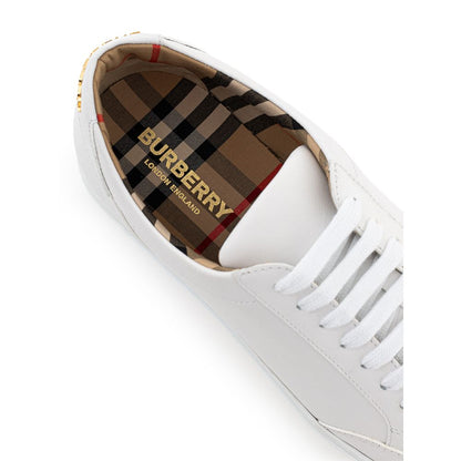 Burberry Burberry White Leather Sneaker/EU39.5/US9.5/White