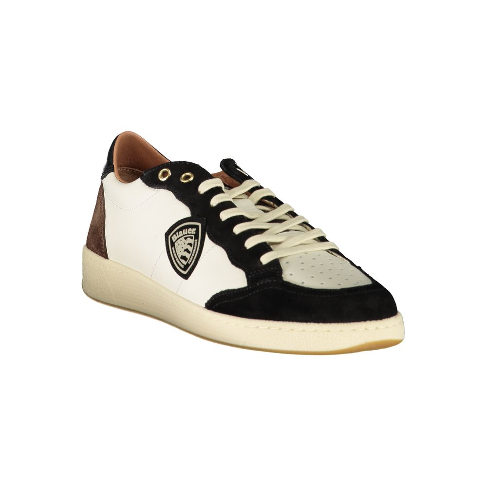 Blauer White Polyester Sneaker/EU41/US8/White