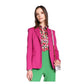 PINKO Fuchsia Viscose Suits & Blazer/IT46 | L/Fuchsia