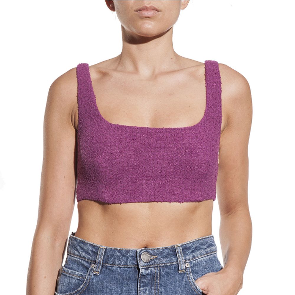 PINKO Purple Cotton Tops & T-Shirt/IT44|L/Purple