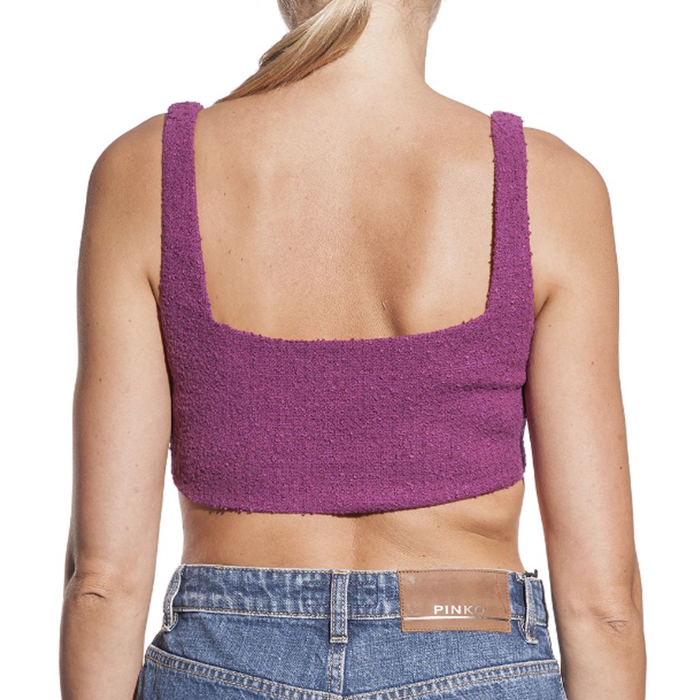 PINKO Purple Cotton Tops & T-Shirt/IT44|L/Purple