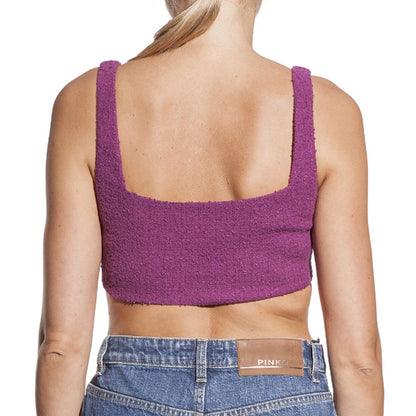 PINKO Purple Cotton Tops &amp; T-Shirt/IT44|L/Purple