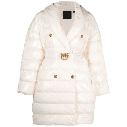 PINKO Beige Nylon Jackets &amp; Coat/L/Beige