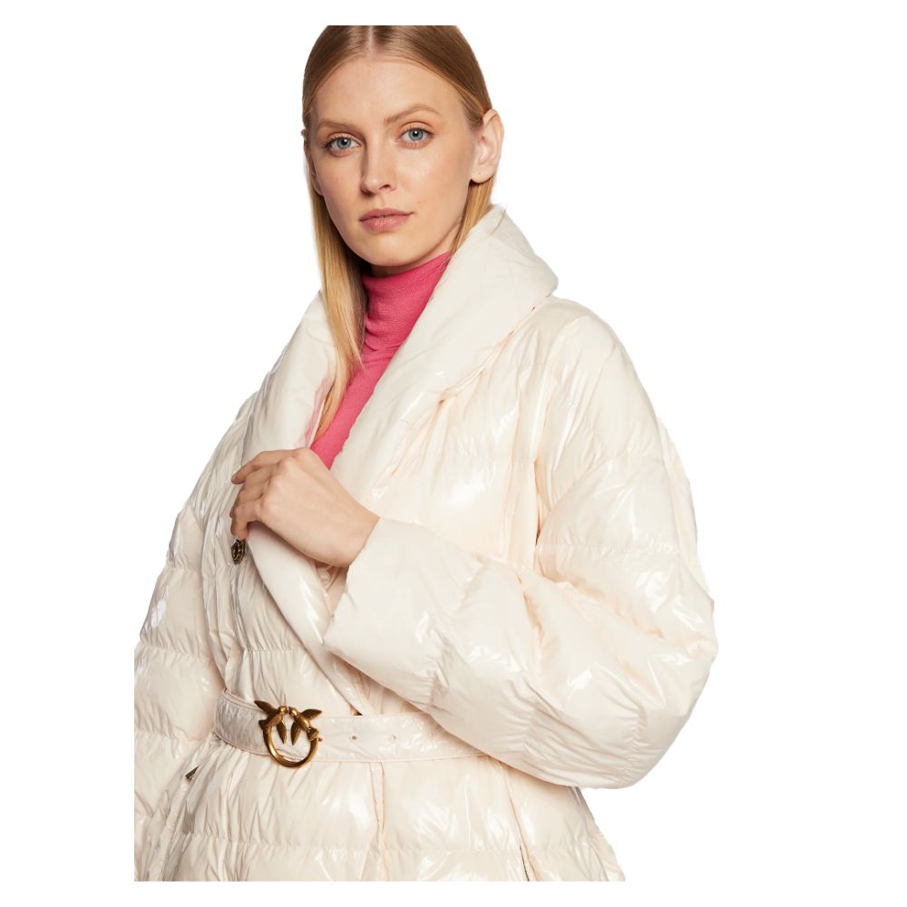 PINKO Beige Nylon Jackets &amp; Coat/L/Beige