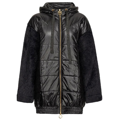 PINKO Black Nylon Jackets &amp; Coat/L/Black