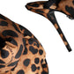 Dolce & Gabbana Dolce & Gabbana Brown Leopard Keira Slingback Sandals Shoes/EU39.5/US9.5/Brown